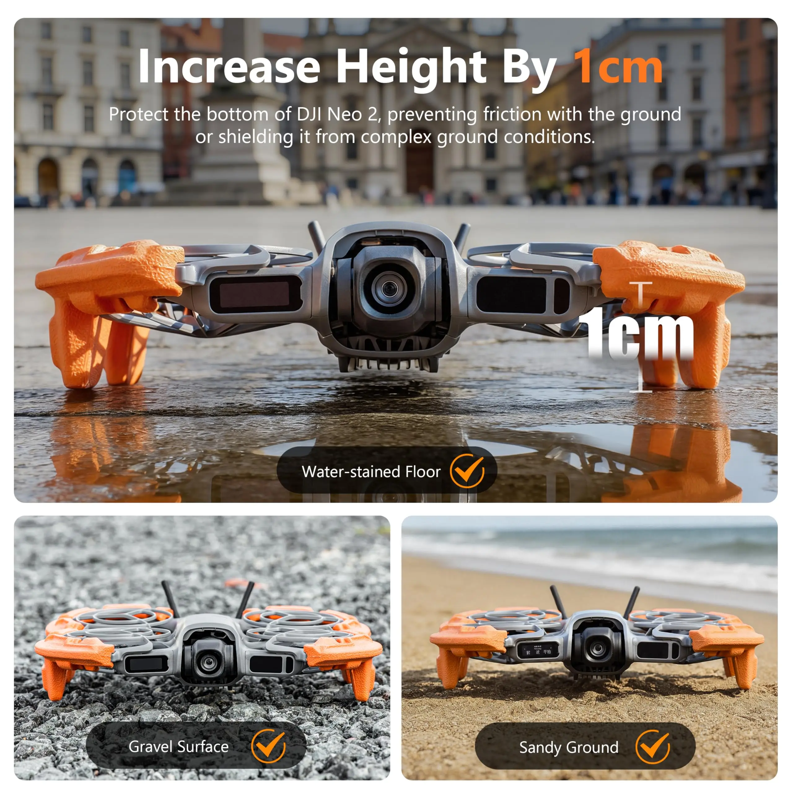 Osłona śmigieł STARTRC VCR do DJI Neo 2, akcesoria, zabezpieczenie przed kolizją, podwyższająca wysokość osłona ochronna do drona DJI Neo 2 — zdjęcie produktu 4
