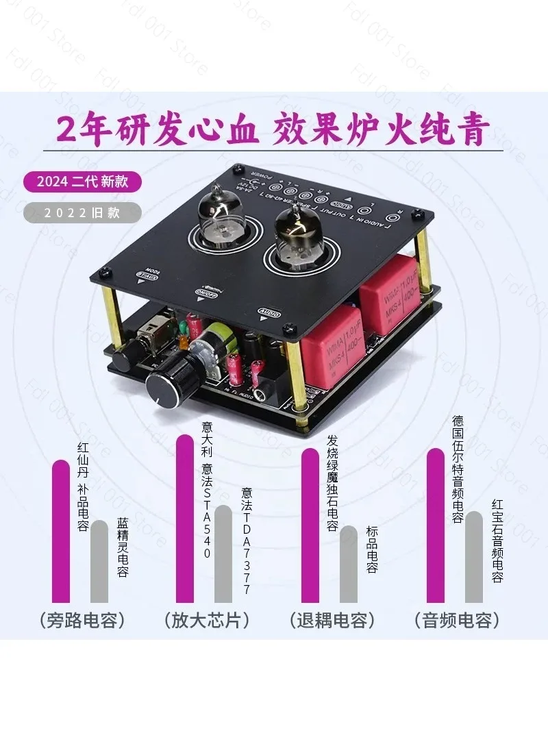 2026 For Denmark 5.3 Bluetooth small amplifier fever hifi gall desktop room tube front stage vocals