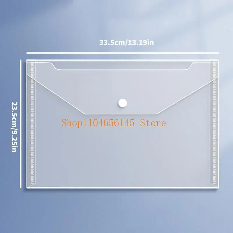 5AsD Reutilable Transparent Envelope Transpare Transoft Transons para trabalhadores escritório Estudantes Pastas
