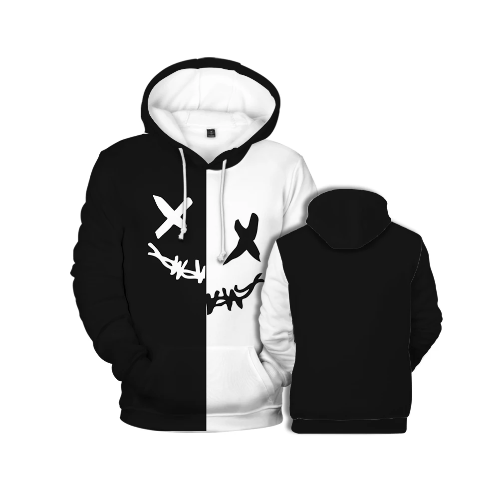 

Men WAomen Hoodies graffiti weird smiling face 3D printing hoodie Boy girls kids neutral Hip Hop fashion casual street coat