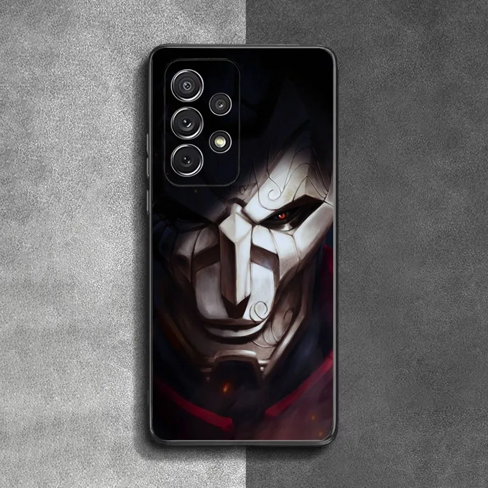 L-LOL K-Khada Jhin V-Virtuoso Phone Case For Samsung S24,23,22,30,21,10,9,Ultra,Plus,Lite,FE,Soft Silicone Black Cover