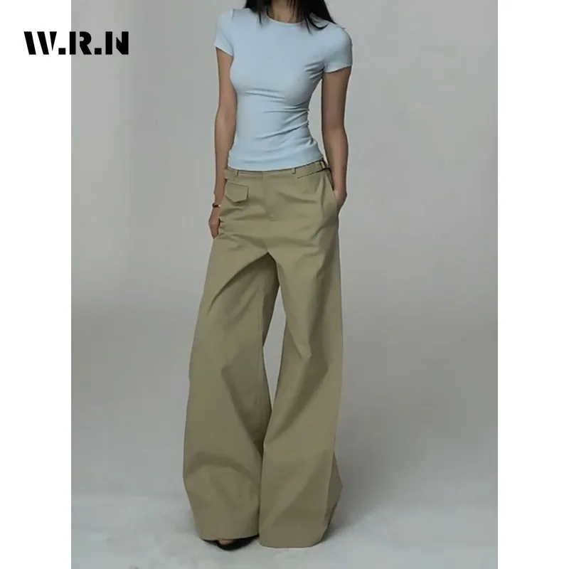 Normcore مكتب سيدة نمط فضفاض الدنيم بنطلون خمر عادية الحد الأدنى السراويل النساء الرجعية عالية الخصر بلون فضفاض الجينز