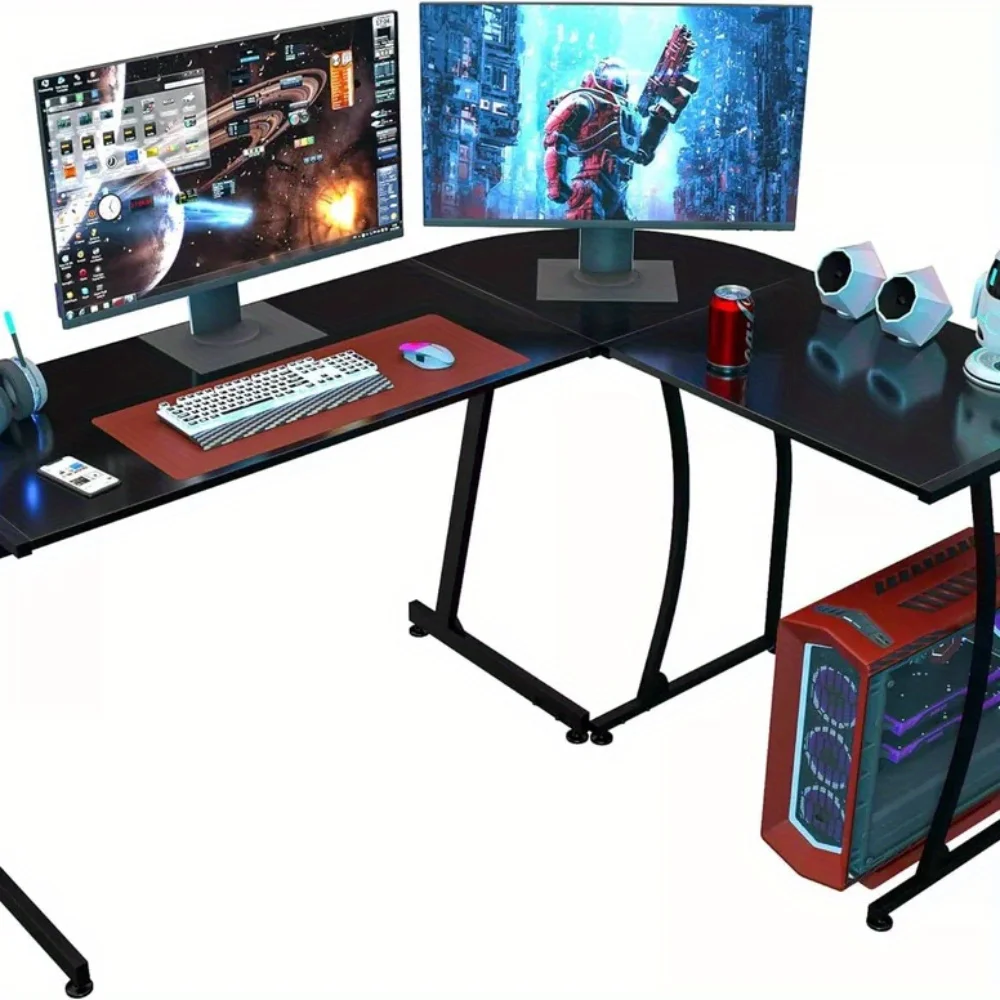 

58" Computer Gaming Laptop Table L Shaped Desk Workstation Home Office Desk