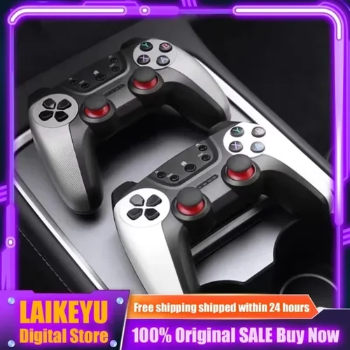 Imagen 2 del producto 2025 nuevo controlador de juego USB inalámbrico para Tesla modelo Y/3/X/S doble reproductor TV en línea PC PS3 accesorio de juego Compatible con vapor