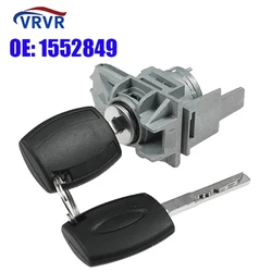 VRVR 1552849 Front Door Lock Cylinder 2 With Keys For Ford Focus C-Max for S-Max