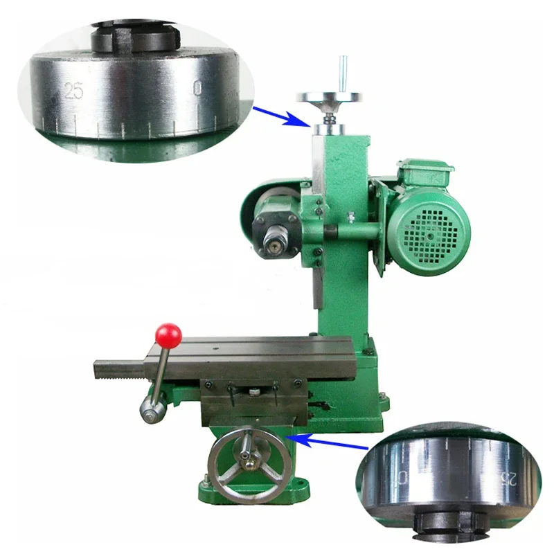 Mini Desktop Grinder Saw Blade Light Milling Machine Horizontal Milling Machine Scale Engraving Machine Slotting Device XM1518C