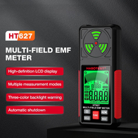 HABOTEST HT627 Electromagnetic Field Radiation Detector Tester EMF Meter Multifunctional Portable Radio Frequency Warn Meter