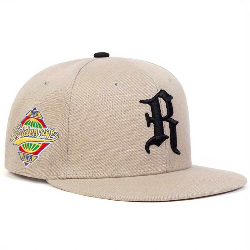 Unisex R-Buchstabe Planeten-Stickerei Hip-Hop Hüte Frühling Herbst Verstellbare Lässige Snapback Baseballkappen Outdoor Sonnenschutz Hut – Detail 10