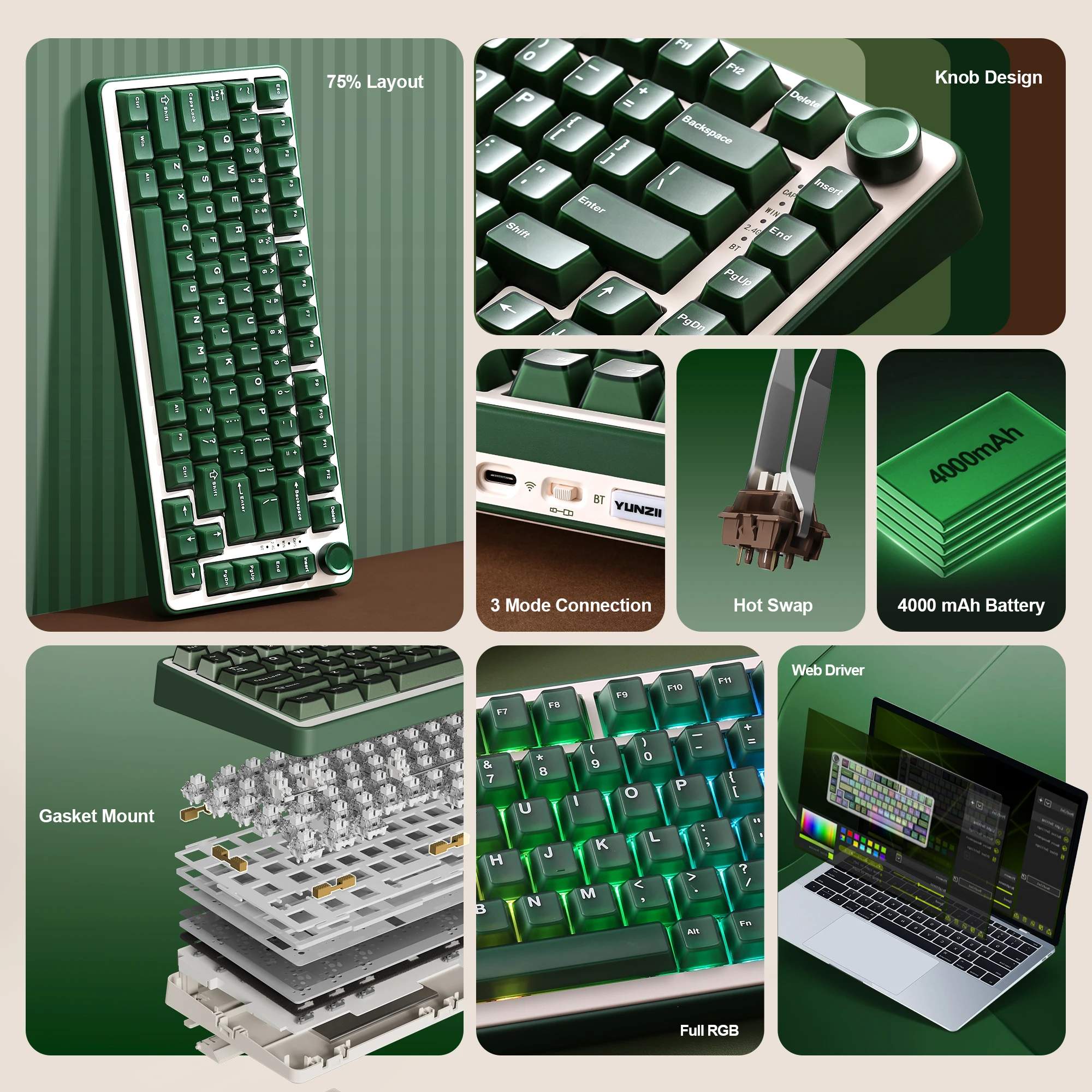 Clavier mécanique sans fil YUN - Holy Stone Drone Hs175 avis et prix