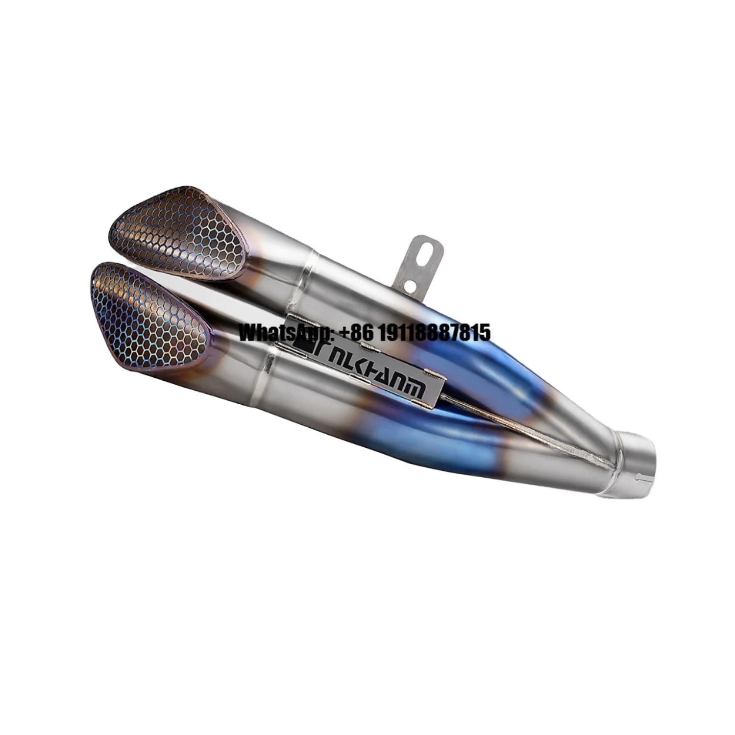 

NlkHanm New Titanium Alloy Honeycomb Forged Motorcycle Exhaust Muffler Kit Slip-On Line ZX6R 2021-2024 Retrofit/Upgrade