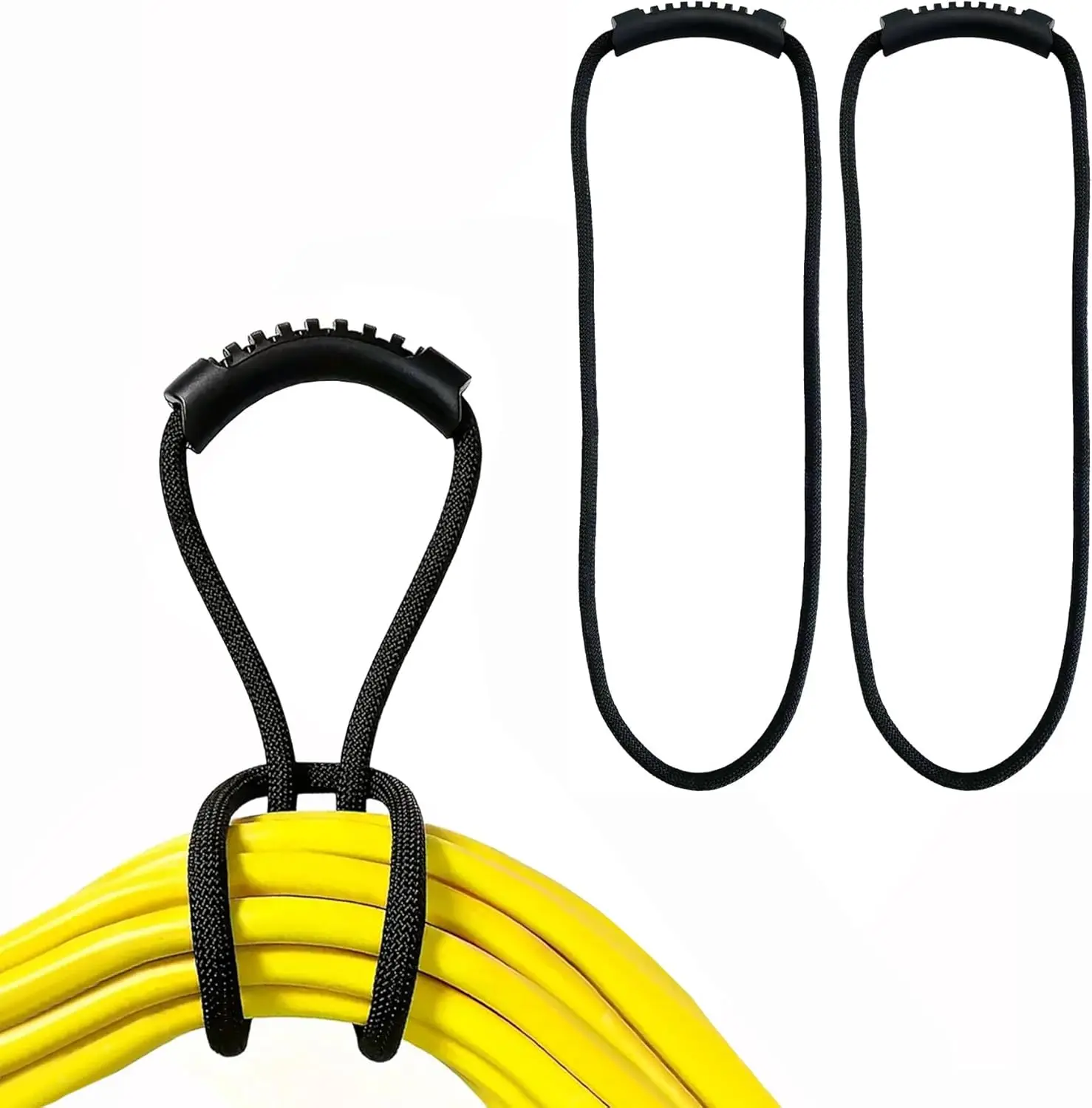 

Extension Cord Storage Straps,2 Pack 24 inch Portable with Carrying Handle fit Vacuum Hose Holder, Shop Storage