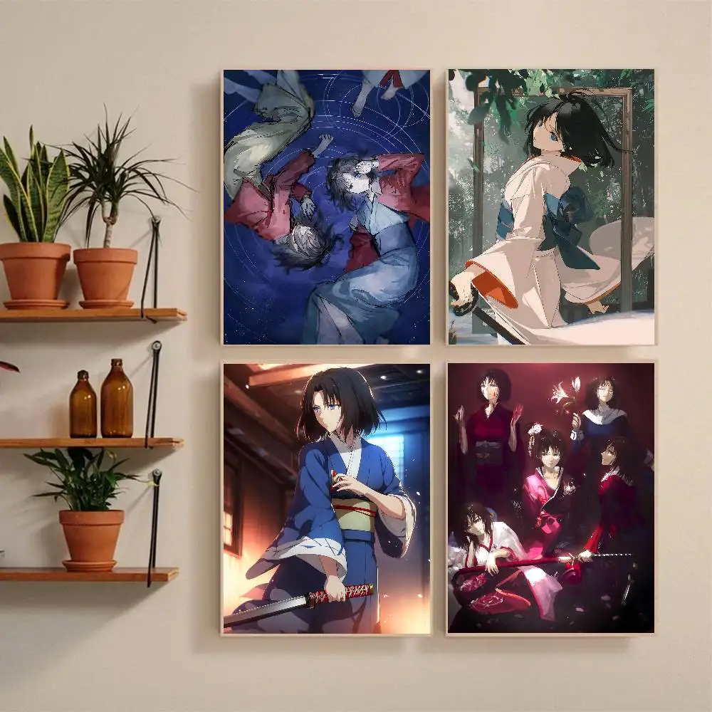 Classic Anime Movie The G-Garden of Sinners Poster Self-adhesive Art Waterproof Paper Sticker Coffee House Bar Room Wall Decor