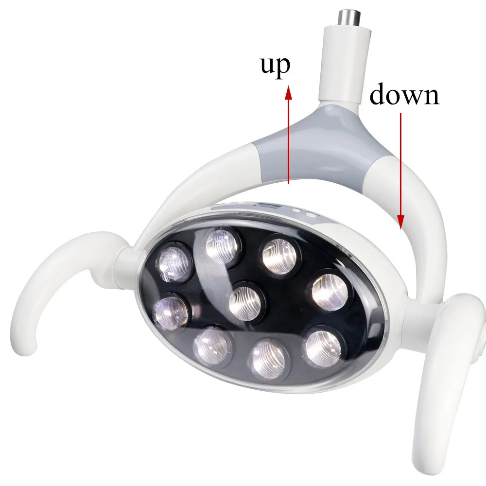 28W Dental Shadowless Led Implant Light 9 Bulbs 8 Levels Brightness Adjustable Lamp Chair Unit for Dentistry Surgey