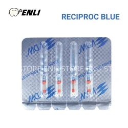 VDW RECIPROC blue Nickel Titanium Root Canal File Single File 25mm R25 Red Machine Expandable Needles 4pcs/pack