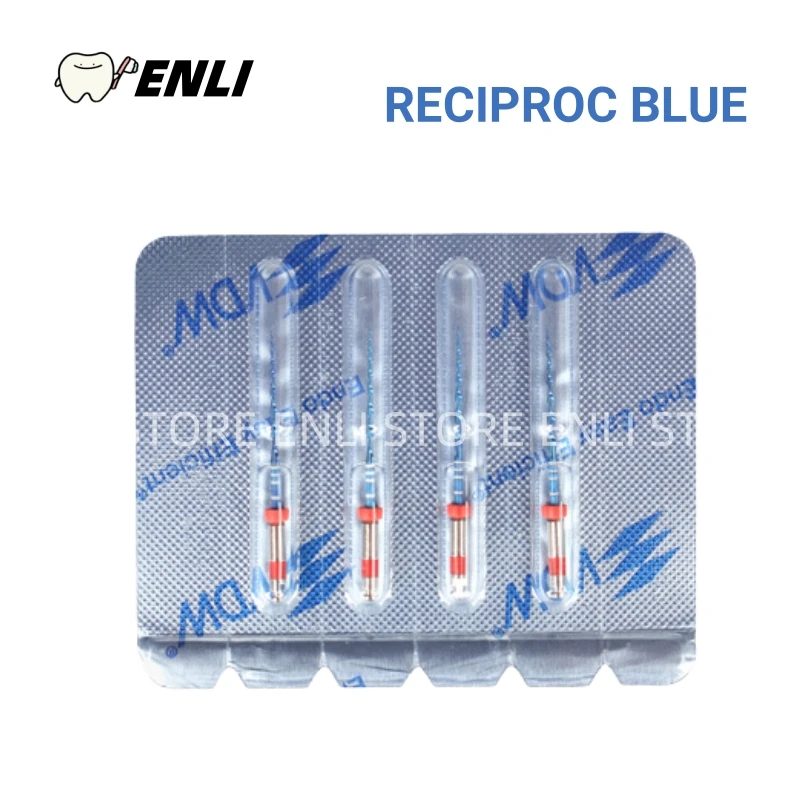 VDW RECIPROC blue Nickel Titanium Root Canal File Single File 25mm R25 Red Machine Expandable Needles 4pcs/pack