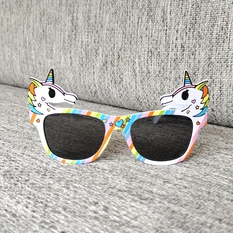 Sparkle & Shine: Creative Unicorn Funny Prom Sunglasses - Perfect Girls Accessories for Party Holidays!