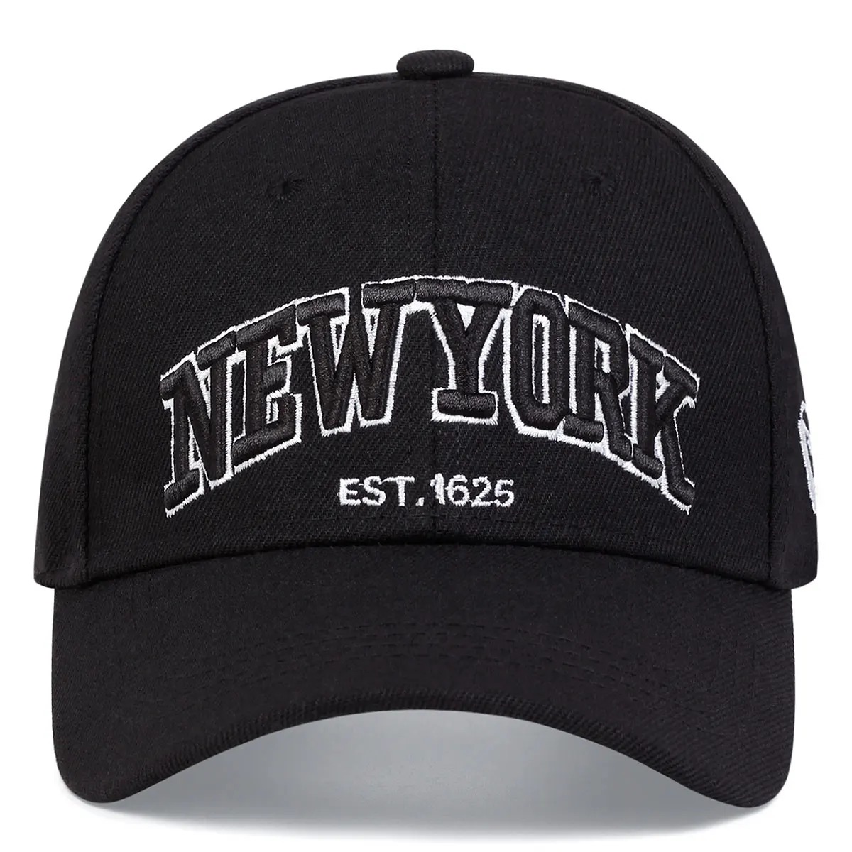 Unisex NewYork Baseballkappen mit Buchstabenstickerei, Frühling und Herbst, verstellbare Freizeithüte für den Außenbereich, Sonnenschutzhut, Sport-Golfkappe – Detail 4
