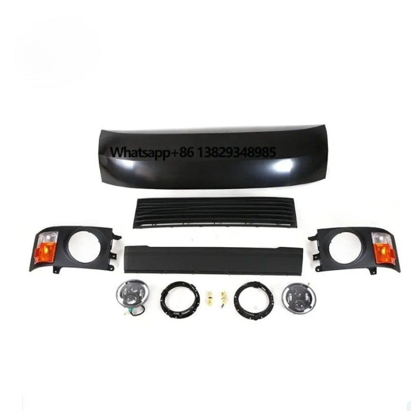 

2014-2018 Hiace Front Bumper Body Kits ABS Plastic Auto Parts Engine Hood and Grille Fits