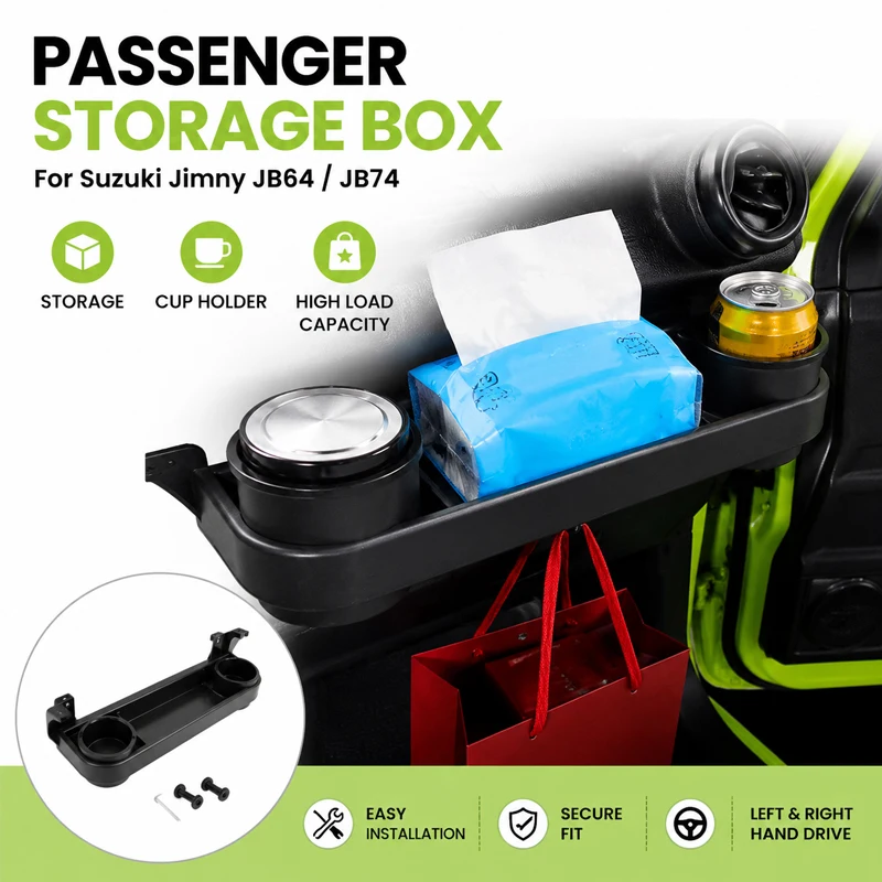 for Jimny JB64 JB74 2024 2023 2022 2021 Interior Accessories Passenger Storage Organizer Accessory Center Console Storage Box