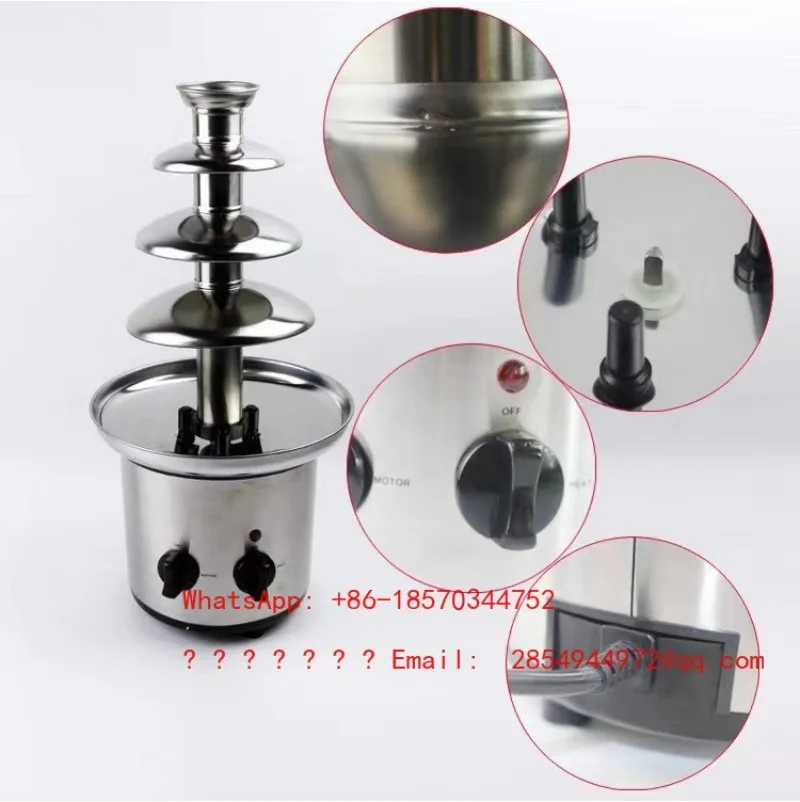 Four-layer Chocolate Fountain Machine, Fully Automatic Spray Tower, Wedding Banquet Hall Waterfall Machine