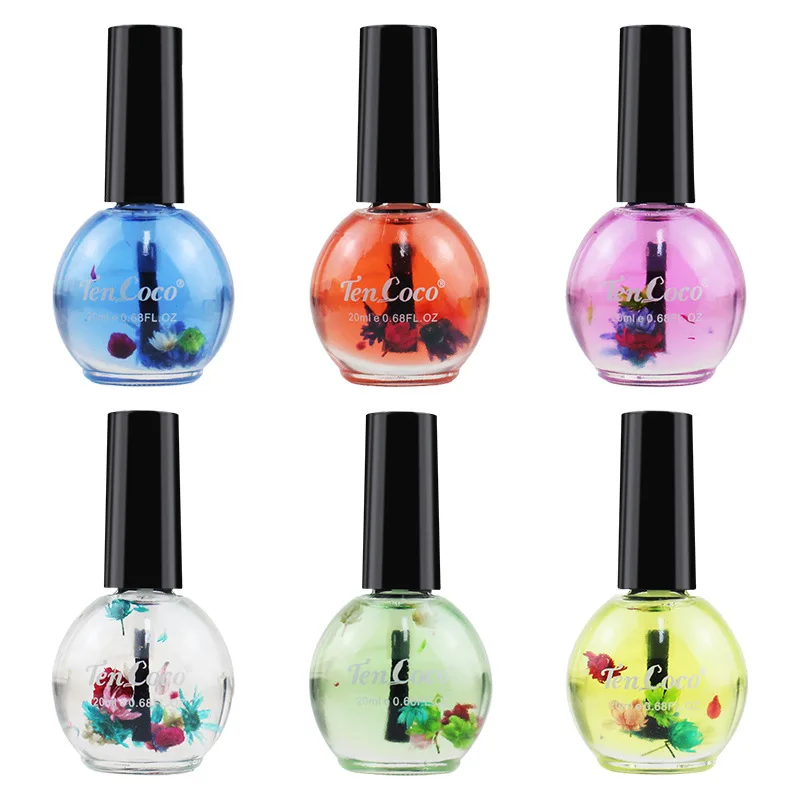 20Ml Gedroogde Bloemen Verzachter Nutritionele Nagelriemolie Behandeling Voedzame Gel Polish Diy Nail Art Care Nagelvoeding Olie