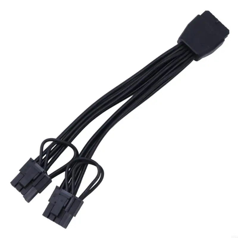 

31KA 12PIN to Two 6+2 Graphics Card Cable Adapter 12Pin Female to 2x 6+2Pin Male for PCIe Power Cable for Graphics Cards