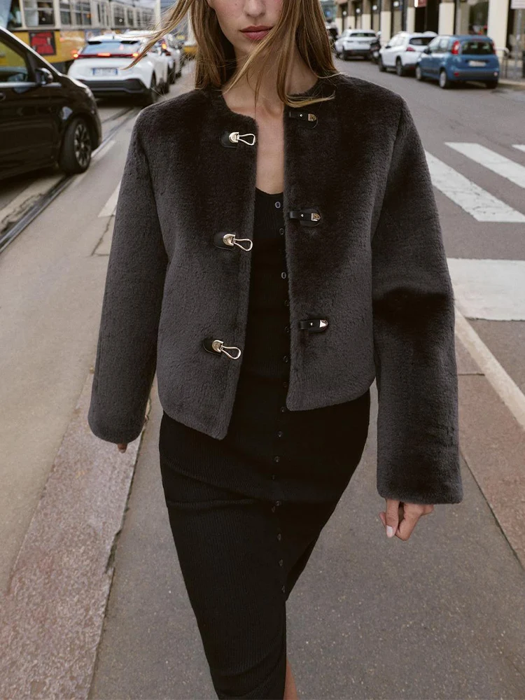 

Осенние новые поступления в европейском и американском стиле, женский модный дизайн, универсальная двусторонняя куртка с пряжкой и узлом