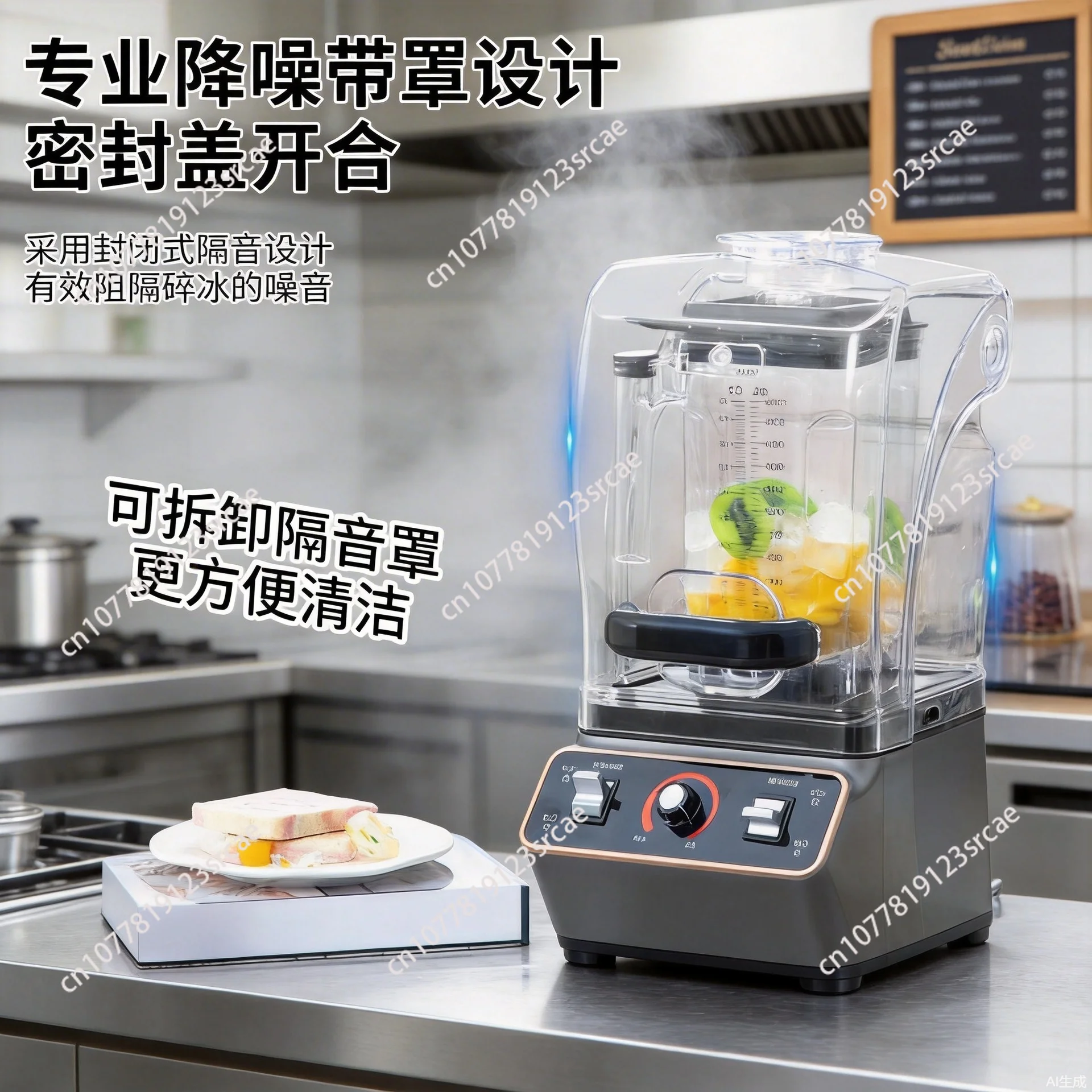 

1800W Heavy Duty Commercial Blender, High Power Juice Ice Mixer Juicer for Smoothie Fruit & Food Processing