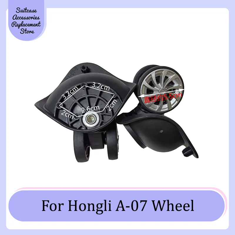 

For Hongli A-07 Rotating Smooth Silent Shock Absorbing Wheel Accessories Wear-resistant Universal Wheel Replacement Suitcase