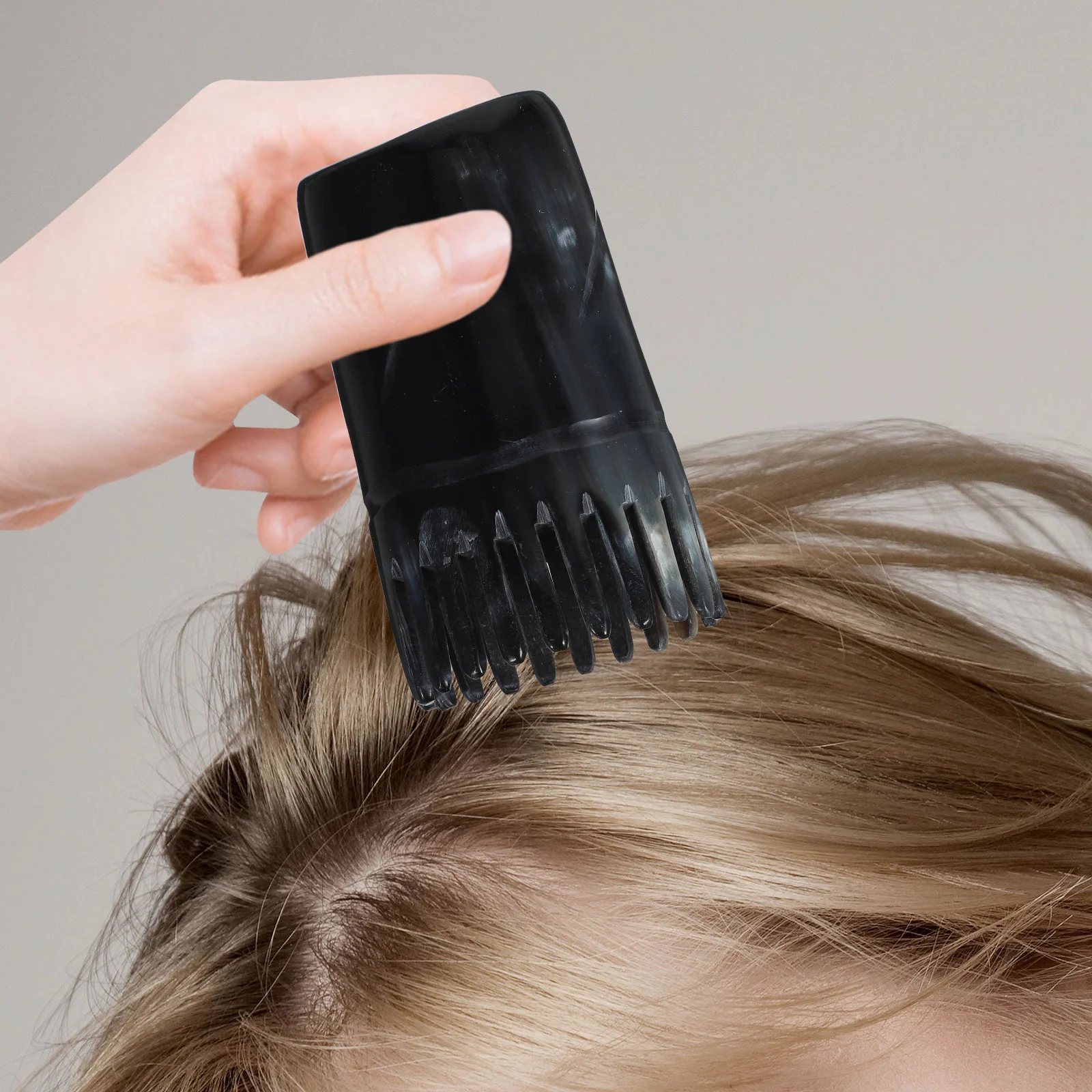 Natürlicher Ochsen horn Haarkamm anti statisch tragbarer Kamm Haar Kopfhaut bürste Haarausfall für Frau Männer Styling Gesundheits zubehör