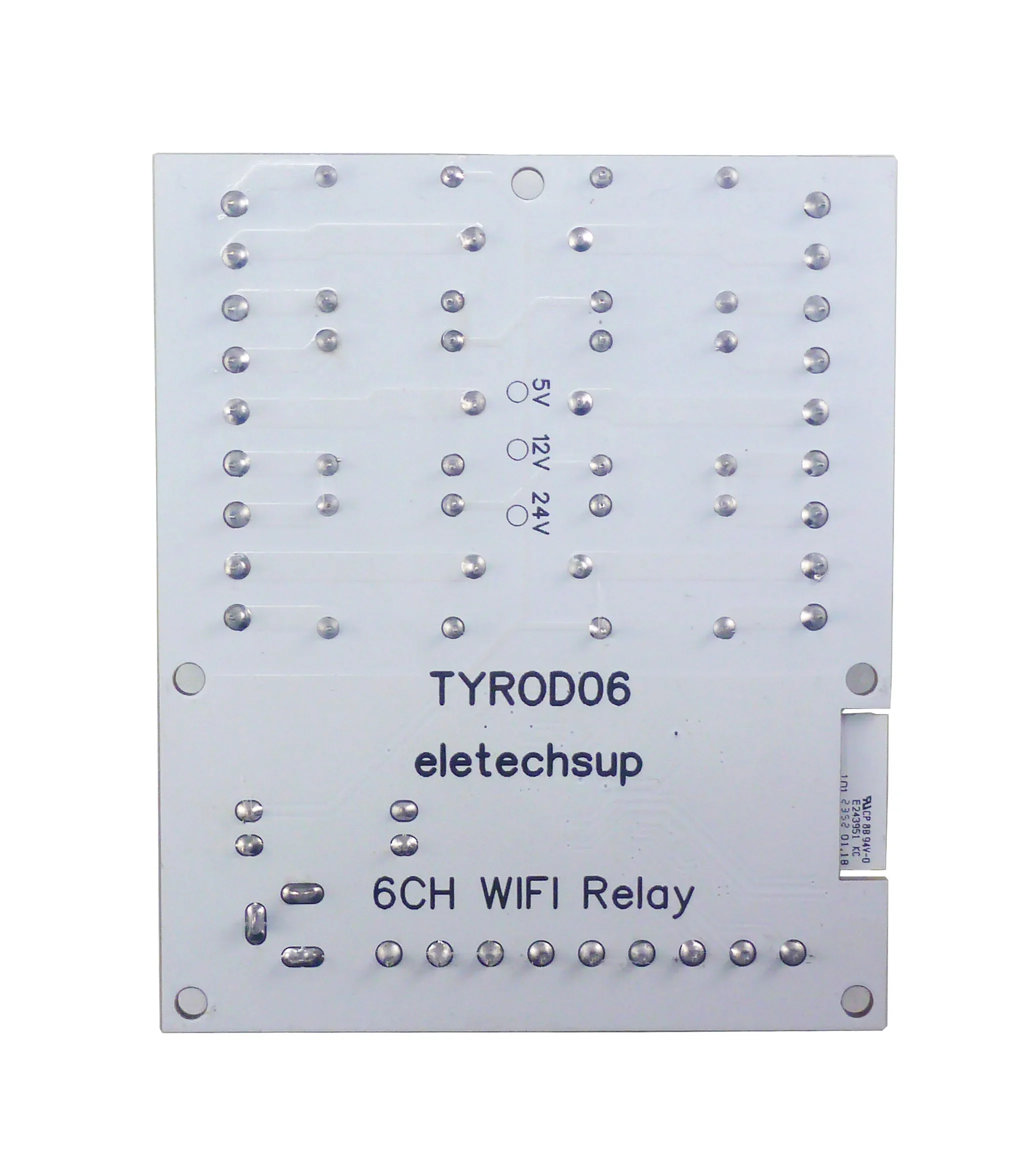 Wifiスマートリレーモジュール,乾式接点出力,tyrod06,6ch,DI-DO,dc 5v,12v,24v,2.4g,RFリモコン,iotスイッチ,npn