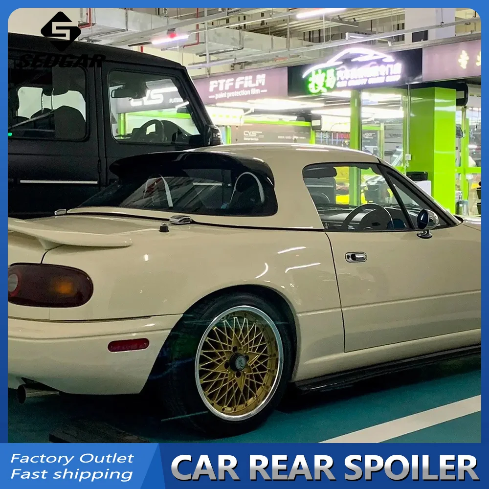Für 1989 90 91 92 93 94 95 96 1997 Mazda MX5 MX-5 MIATA NA GEN 1 2-Türer Hardtop Mattschwarzer Dachspoiler Kofferraum-Kofferraumflügel-Spoiler