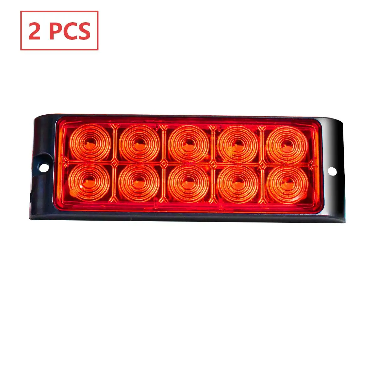 2PCS Truck Car LED Side Marker Lights 12/24V Tail Signal Simple Installation Low Current Draw For Vehicle Lighting