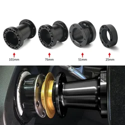 Universal Steering Wheel Hub Spacer 13/51/76/101/128 mm Steering Wheel Hub Boss Kit Adapter Spacer Black