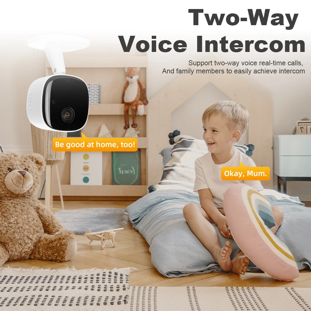 4K Security Camera Wireless Full Color Night Vision WiFi Monitor Waterproof Motion Detect Surveillance With 2 Way Audio 2026 NEW