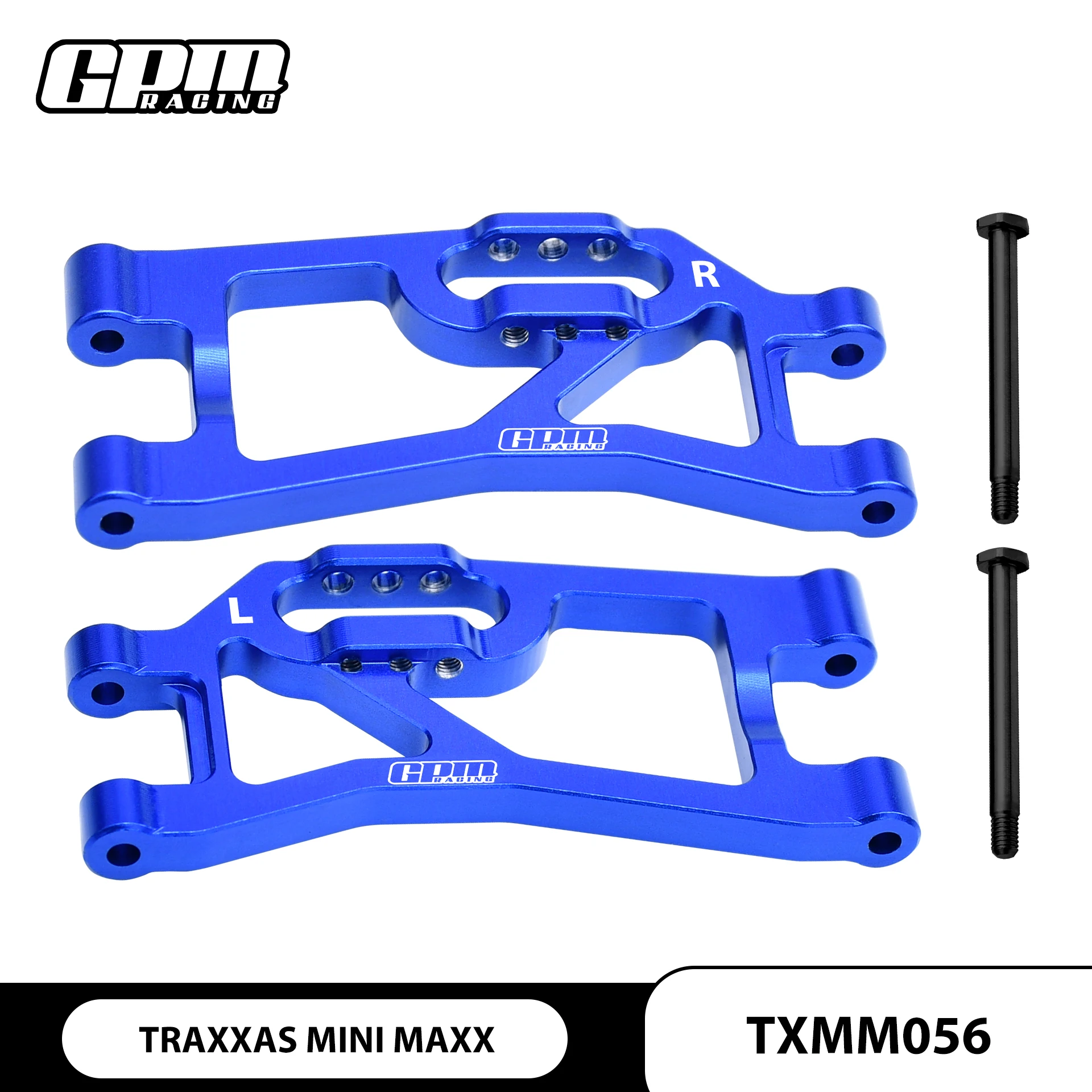 GPM 7075 Alloy Rear Lower Suspension Arms For TRAXXAS Mini Maxx 107154-1