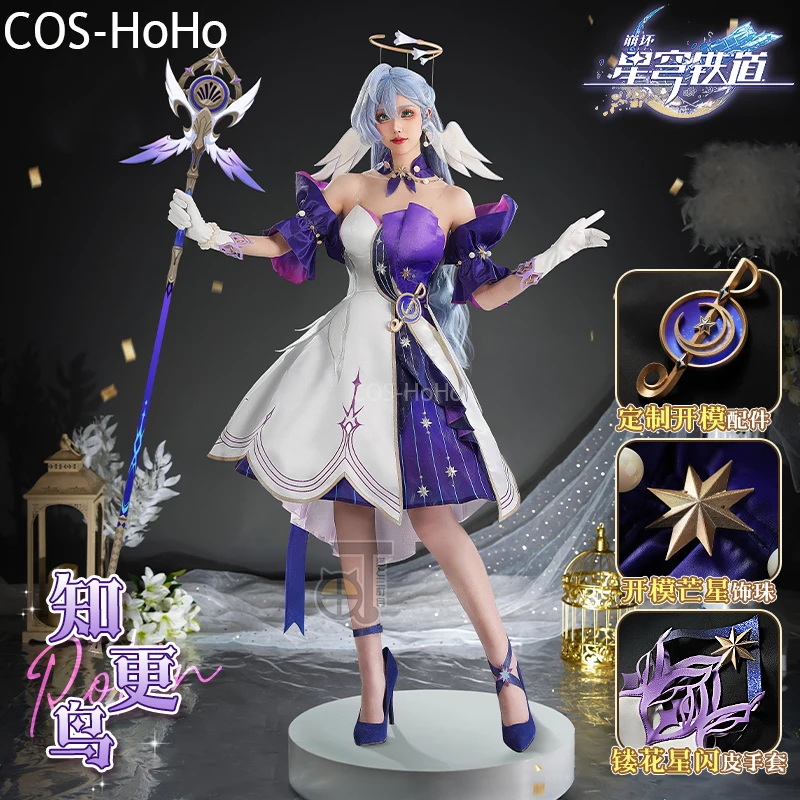 

COS-HoHo Honkai: Star Rail Miss Robin Game Suit Elegant Lovely Dress Cosplay Costume Halloween Party Role Play Outfit Women