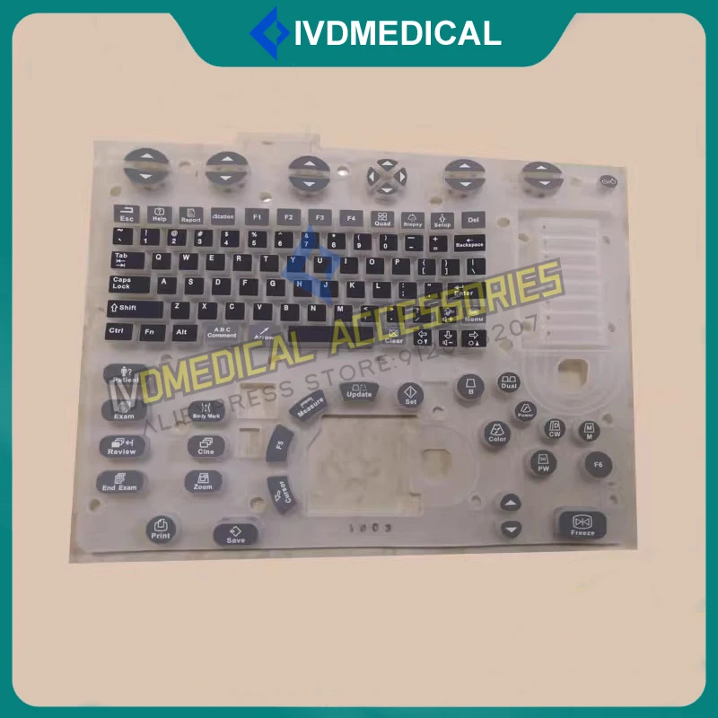 New Mindray M5 M6 M7 Color Doppler Ultrasound Silicone Button Membrane Main Keyboard Panel Silicon Keypad Silica Gel Key Board