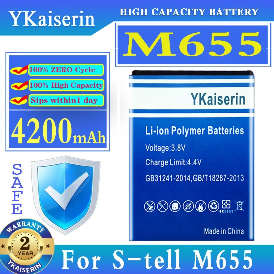 

YKaiserin Battery 4200mAh For S-tell M655 Mobile Phone Batteries