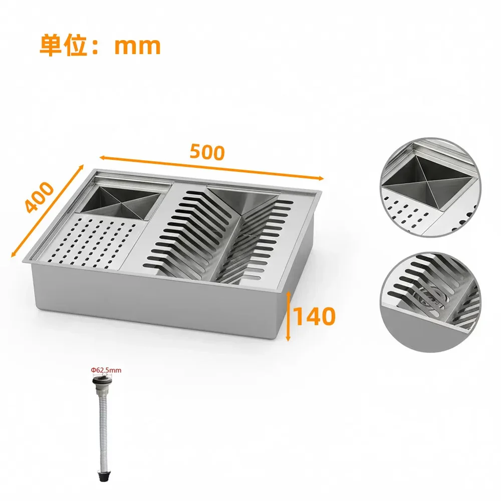 Stainless Steel Kitchen Counter Dish Drying Rack with Drainboard, Large Dish Drainer with Utensil Holder for Sink
