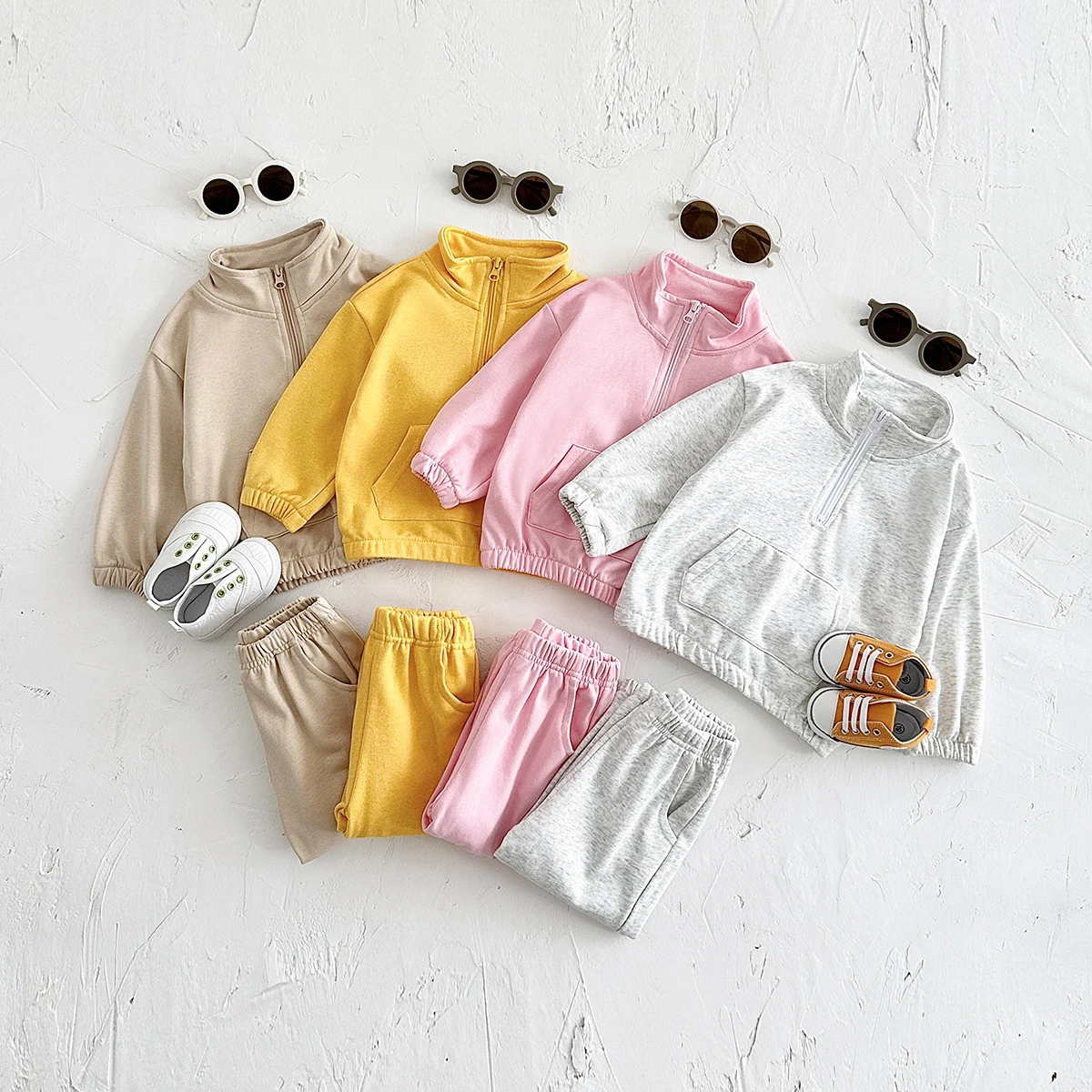 

Spring Autumn New Toddler Boys Sweatshirt Trousers Clothing 2pcs Newborn Baby 0-4Y Boys Girls Baby Clothes Sets Cotton