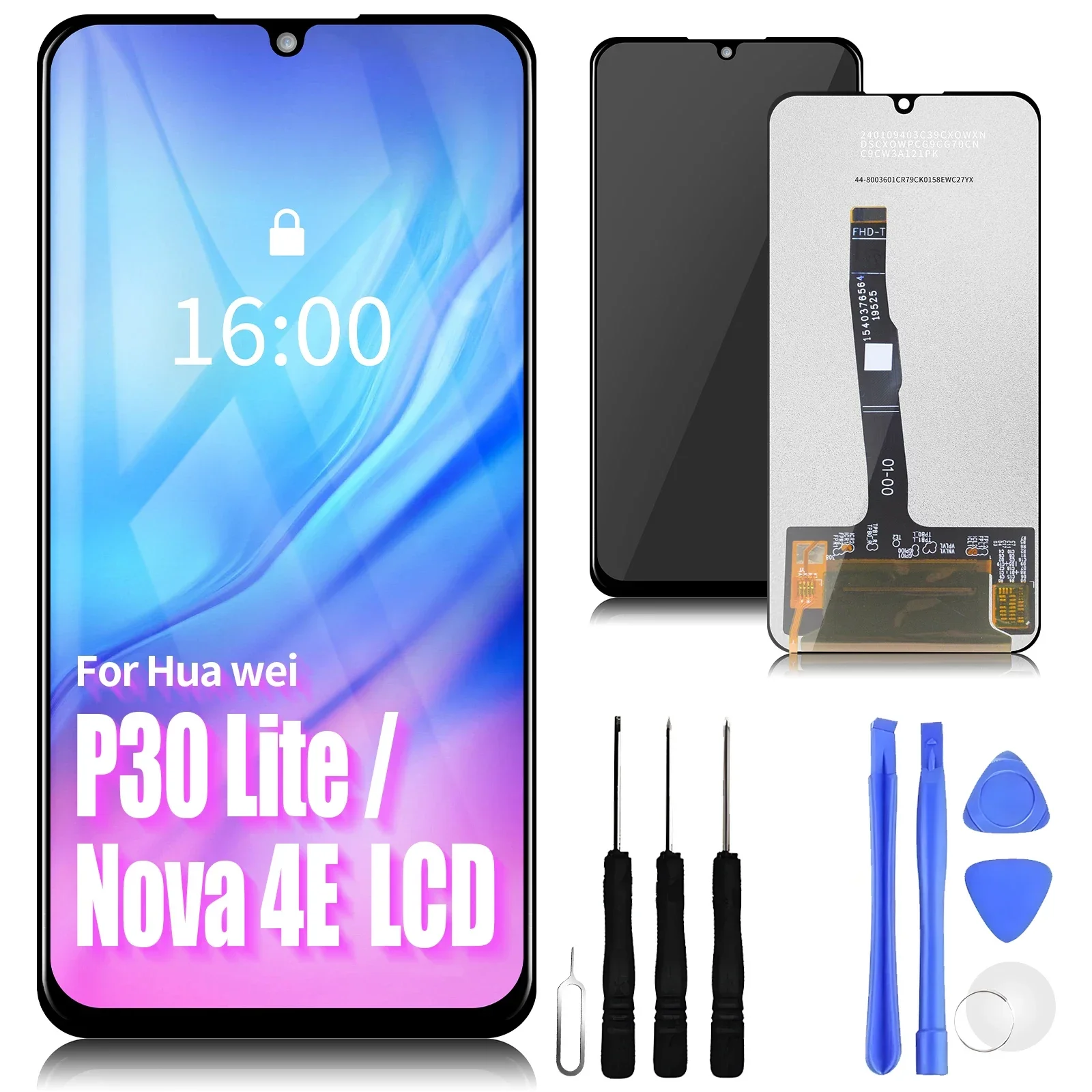 

For HUAWEI P30 Lite Display Touch Screen Digitizer Phone LCD Screen Replacement 6.15"For P30 LITE Nova 4E