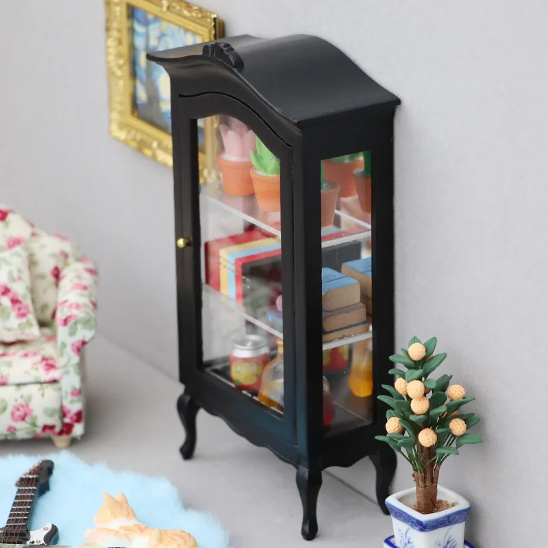 1:12 Puppenhaus Miniaturmöbel Essen Spielszene Figuren Ob11 Mini Schmuck Aufbewahrungsschrank Puppenhaus Ornament Zubehör