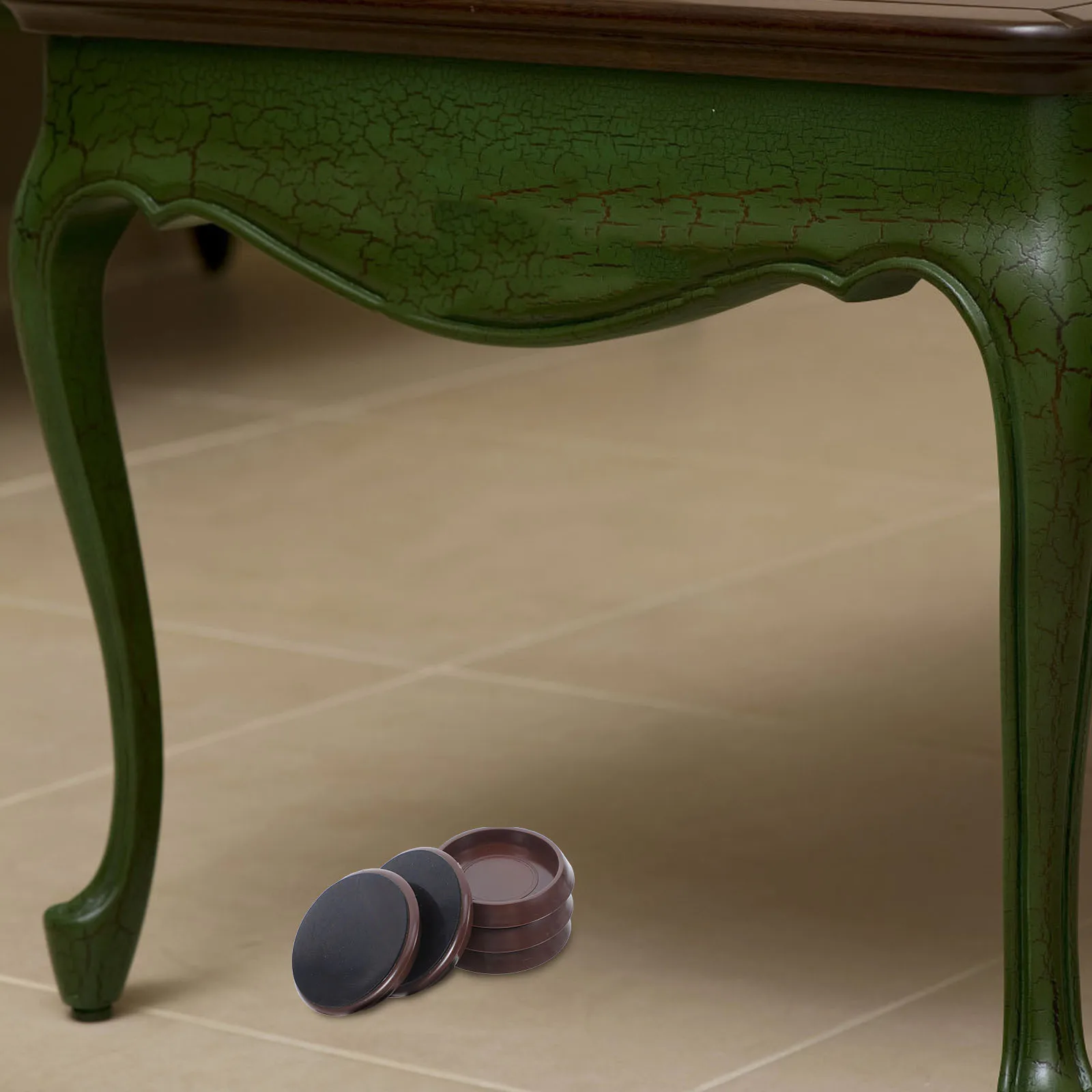 

5pcs Plastic Carpet Caster Cups Anti-Slip Furniture Feet Wear-Resistant Floor Protectors For Hardwood Furniture Leg Caps Noise