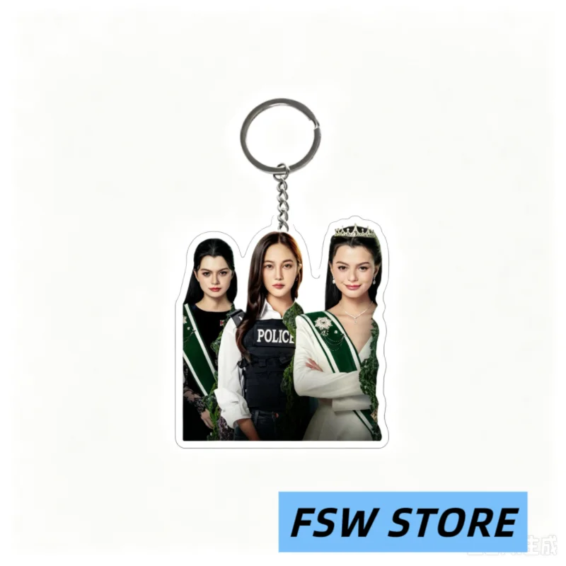 Freenbecky Photo Double-sided Priting Keychain Thai TV The Air The Loyal Pin Gap The Series Drama Stills Hanging Decor Pendants