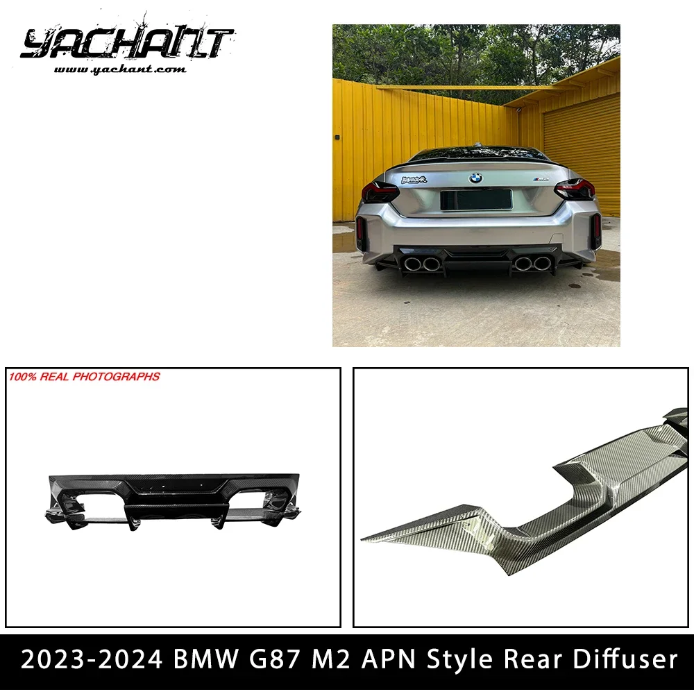 

Car-Styling Accessories Dry Carbon Fiber DCF Rear Diffuser APN Style Fit For 2023-2024 BMW G87 M2