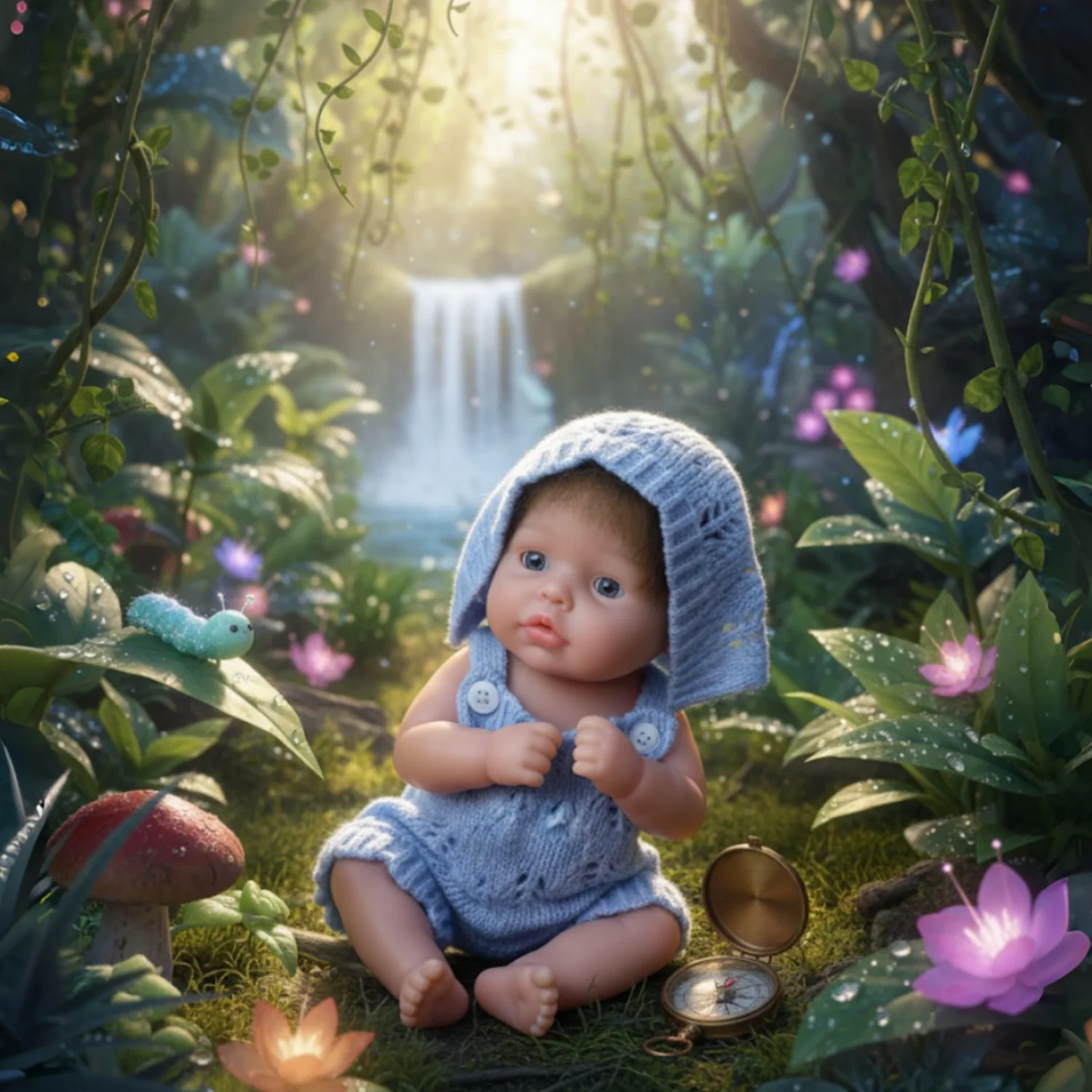 

Lovely 10Inch Silicone Girl Doll With Hand Rooted Hair Very Soft Lifelike Flexible bebe Reborn Doll For Children's Holiday Gift