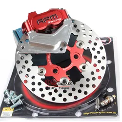 Universal RPM Motorcycle Brake Calipers + Brake Pump Adapter Bracket+200mm Disc Disks Kit For Honda Dio AF18/27/28 ZX AF34/35/36