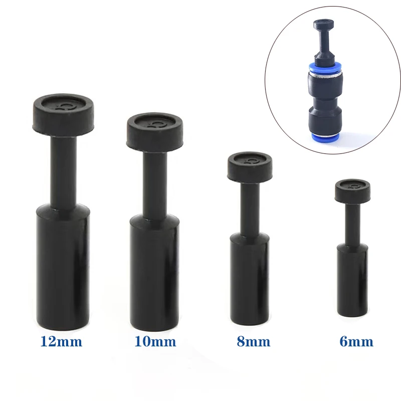 5PCS 6mm-12mm pneumatic end cap plug Air hose pipe push-in joint plastic Hole Seal Stoppers leak-proof Blocked Tool