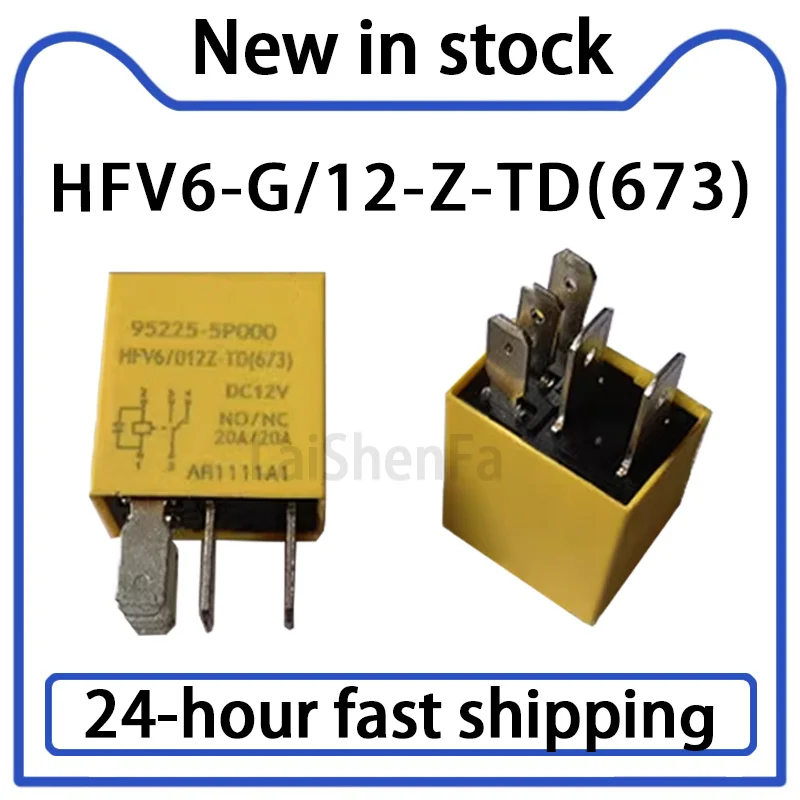 

1PCS HFV6-G/12-Z-TD (673) Automotive Relay 12V 5-pin 95225-5P000 Stock